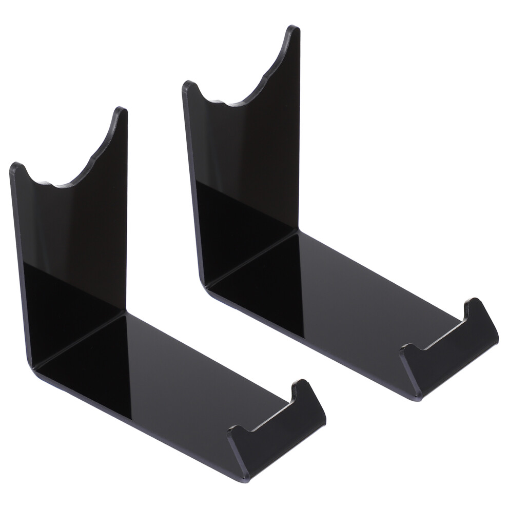 Totority Black 4Pcs Plastic Brackets Storage Holder For Desktop Use