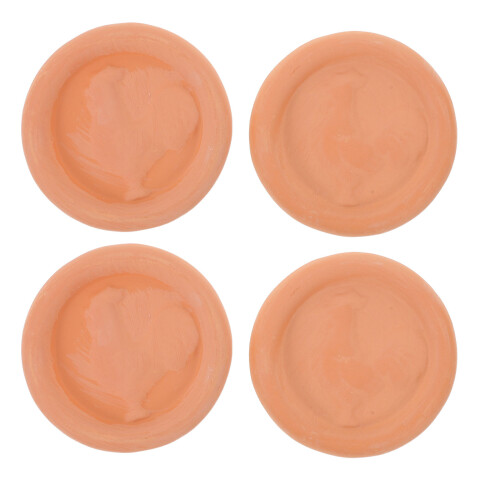 12Pcs Round Terracotta Bread Warmer Stones for Kitchen Party Table Use 1