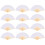 48Pcs Durable White Chinese Folding Fans Bamboo Paper Handheld Props 3