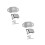 2Sets Quick Install Hard Hat Light Bracket Clips Silver Metal Durable 5