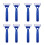 8Pcs Blue Folding Back Lotion Applicator with Sponge for Use 8
