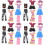 20Ensembles Habits En Tissu Ensemble Complet Durable Confort Coloré 6
