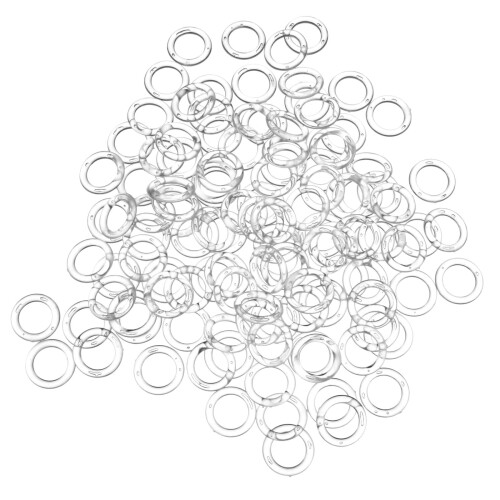 800Pcs Transparent Plastic Curtain Hanging Rings Strong and