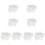 800Pcs Transparent Plastic Curtain Hanging Rings Strong and 3
