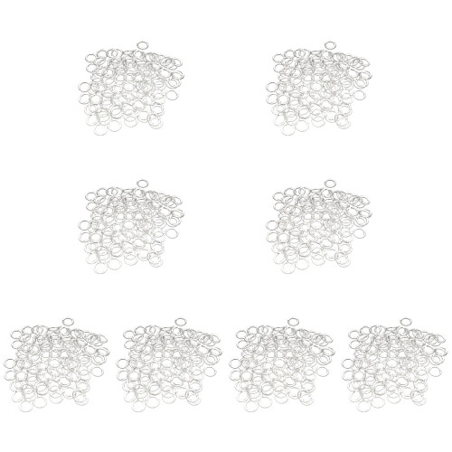 800Pcs Transparent Plastic Curtain Hanging Rings Strong and 2
