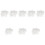 800Pcs Transparent Plastic Curtain Hanging Rings Strong and 6