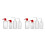 8Pcs Assorted Color Empty Shampoo Bottles Hair Care Liquid Storage 3