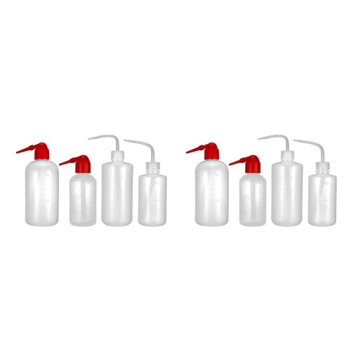 8Pcs Assorted Color Empty Shampoo Bottles Hair Care Liquid Storage 2