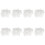 800Pcs Transparent Plastic Curtain Hanging Rings Strong and 2