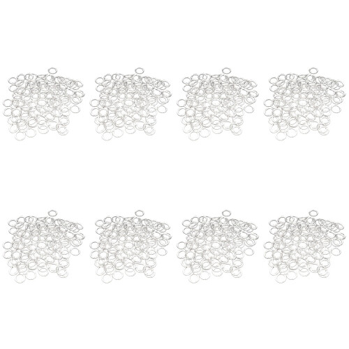 800Pcs Transparent Plastic Curtain Hanging Rings Strong and 1