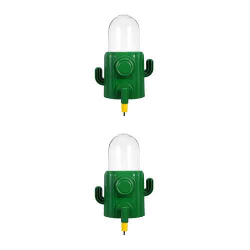 2Pcs Hanging Cactus Plastic Bird Water Dispenser Automatic Cage Feeder 2