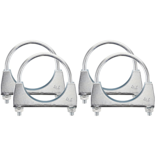4Pièces -Clamp Argent 304 Acier Inoxydable Kit 1