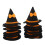 60Pcs Multi Color Felt Mini Halloween Witch Hat Bottle Toppers 3