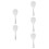 5Pcs Rice Paddle Reusable White Household Rice Scooper Set 5