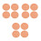 12Pcs Round Terracotta Bread Warmer Stones for Kitchen Party Table Use 5