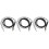 3Pcs Low Noise Black Headphone Wire with Volume Control for DIY Use 3