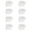 800Pcs Transparent Plastic Curtain Hanging Rings Strong and 9