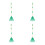 4Pcs Lightweight Plastic Rake Ergonomic Handle Green Lawn Cleanup Tool 9