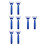 8Pcs Blue Folding Back Lotion Applicator with Sponge for Use 9