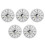5Pcs Sturdy Plastic Clock Parts Replacement for Home Clock Dial Repair 3