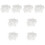 800Pcs Transparent Plastic Curtain Hanging Rings Strong and 4