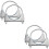 4Pièces -Clamp Argent 304 Acier Inoxydable Kit 6