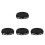 4Pcs Versatile Black Planter Saucers with Overflow Protection 4