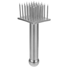 2Pcs Ergonomic Silver Meat Tenderizer Needle for Beef and Pork