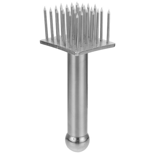 2Pcs Ergonomic Silver Meat Tenderizer Needle for Beef and Pork
