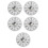 5Pcs Sturdy Plastic Clock Parts Replacement for Home Clock Dial Repair 6