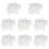 800Pcs Transparent Plastic Curtain Hanging Rings Strong and 7