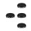 4Pcs Versatile Black Planter Saucers with Overflow Protection 9