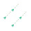 4Pcs Lightweight Plastic Rake Ergonomic Handle Green Lawn Cleanup Tool 7