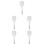 5Pcs Rice Paddle Reusable White Household Rice Scooper Set 7