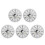 5Pcs Sturdy Plastic Clock Parts Replacement for Home Clock Dial Repair 5