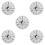 5Pcs Sturdy Plastic Clock Parts Replacement for Home Clock Dial Repair 7