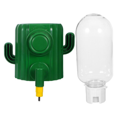 2Pcs Hanging Cactus Plastic Bird Water Dispenser Automatic Cage Feeder 1