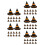 60Pcs Multi Color Felt Mini Halloween Witch Hat Bottle Toppers 6