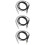 3Pcs Low Noise Black Headphone Wire with Volume Control for DIY Use 7