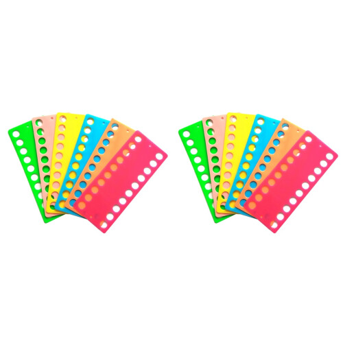 12Pcs Sturdy Plastic Embroidery Thread Bobbins for Cross Stitch Usage 1
