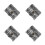 4Pcs Silver Pirate Chest Toy Boxes Plastic Keepsake Storage for Kids 5