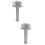 2Pcs Ergonomic Silver Meat Tenderizer Needle for Beef and Pork 7