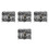4Pcs Silver Pirate Chest Toy Boxes Plastic Keepsake Storage for Kids 2
