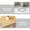 100Pcs White Double-Sided Tape Strong Adhesive for Crafting Office Use 7