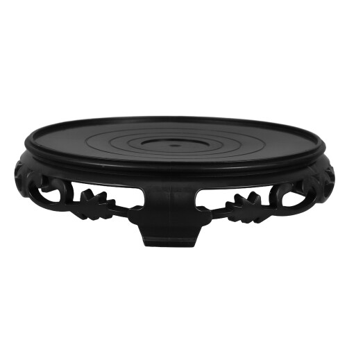 4Pcs Versatile Black Planter Saucers with Overflow Protection 2
