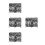 4Pcs Silver Pirate Chest Toy Boxes Plastic Keepsake Storage for Kids 6