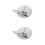 2Pcs White Ceramic Ink Droplets Calligraphy Water Storage Containers 2