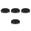 4Pcs Versatile Black Planter Saucers with Overflow Protection 8