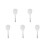 5Pcs Rice Paddle Reusable White Household Rice Scooper Set 6