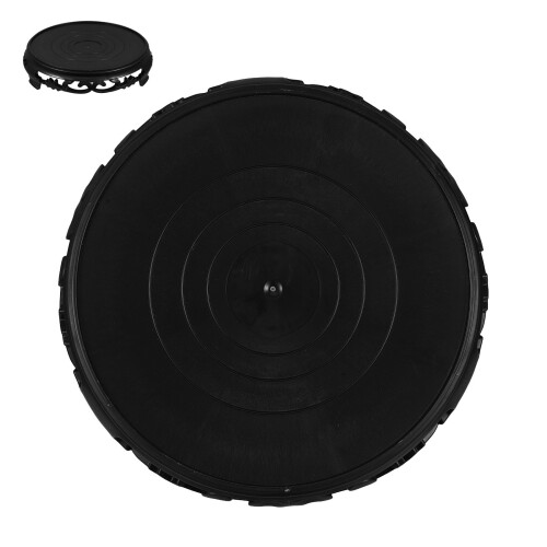 4Pcs Versatile Black Planter Saucers with Overflow Protection 1